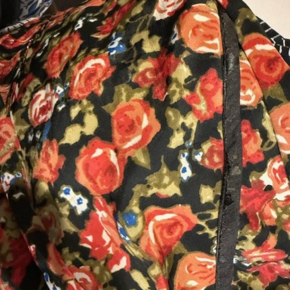Vintage Boho Wide Leg Floral Bell Bottom Pants - Picture 16 of 16
